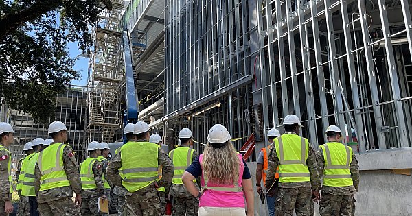 Citadel Students Join Choate Construction on Credit One Stadium Tour
