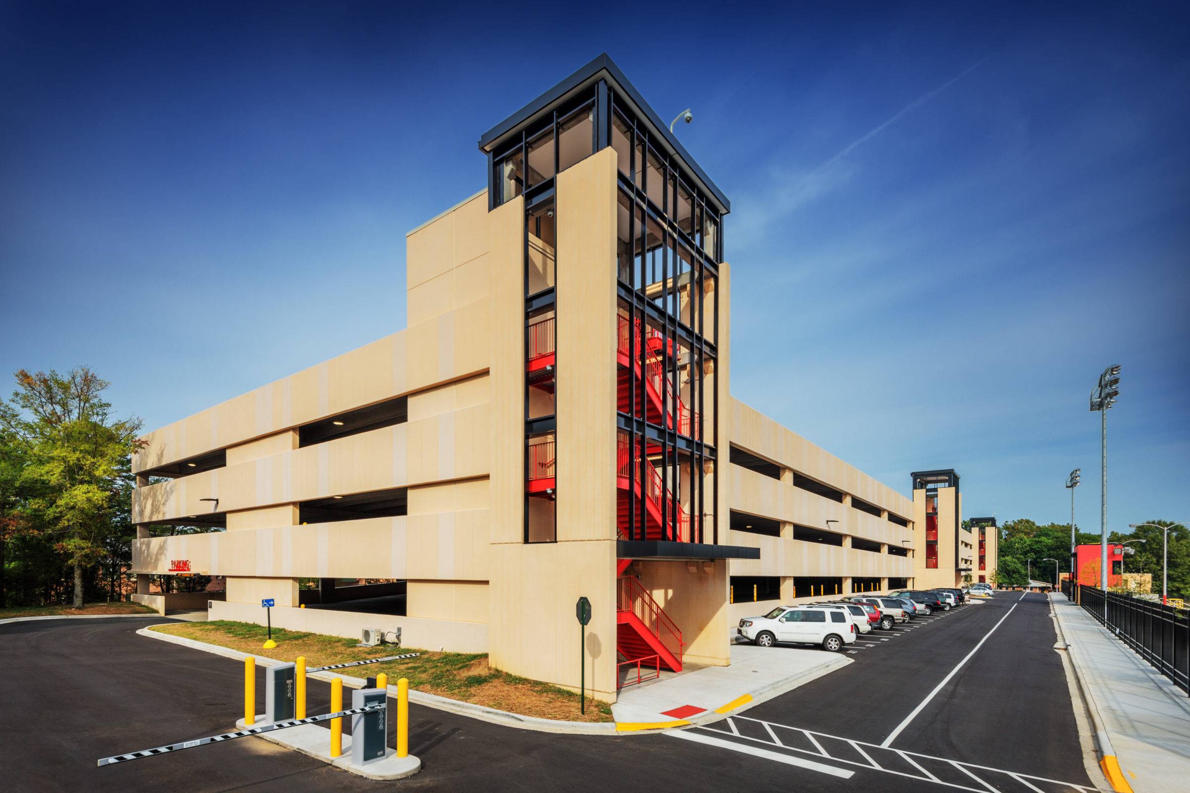 Charlotte Catholic High School Parking Deck Projects Choate Construction